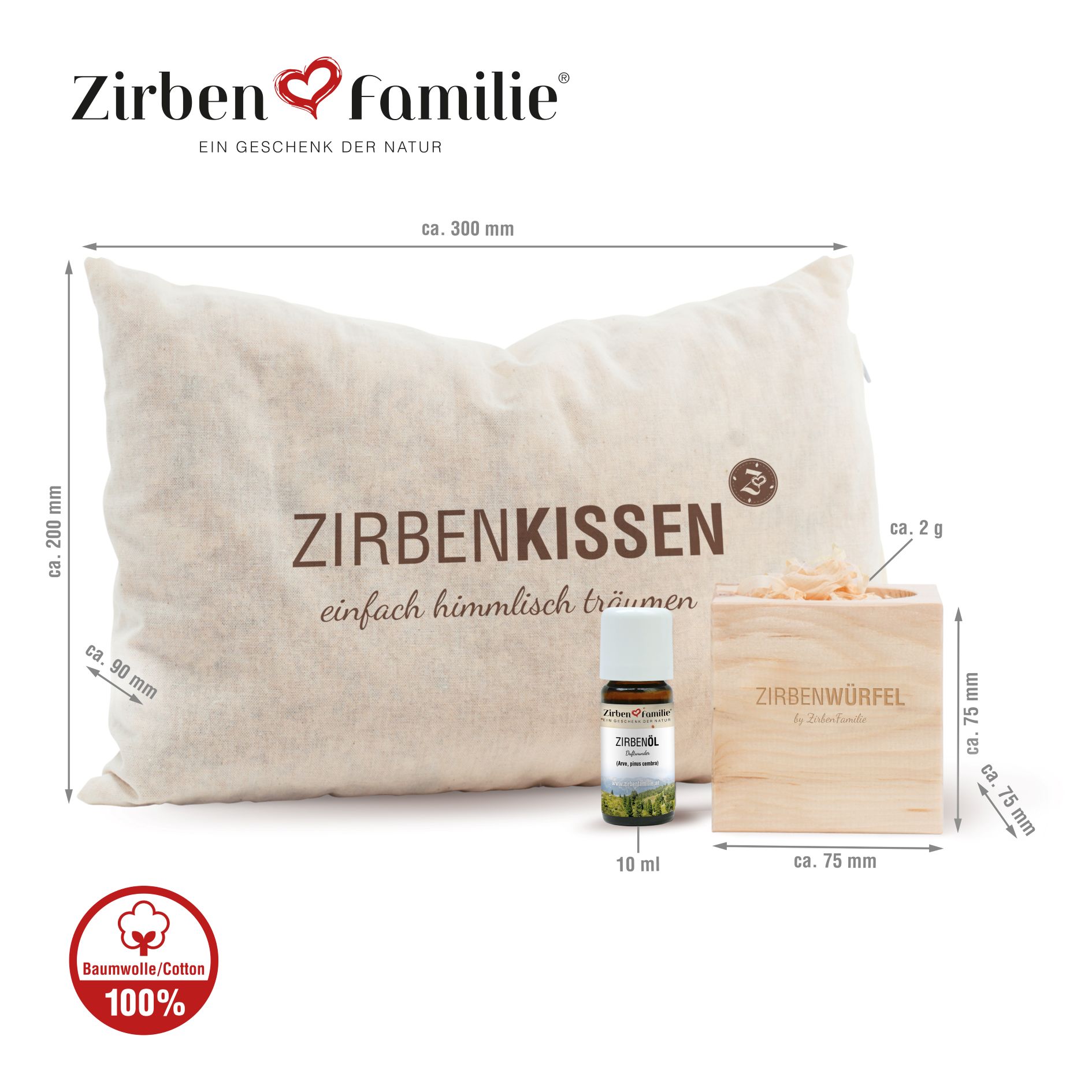 ZirbenFamilie “Gute Nacht Set”