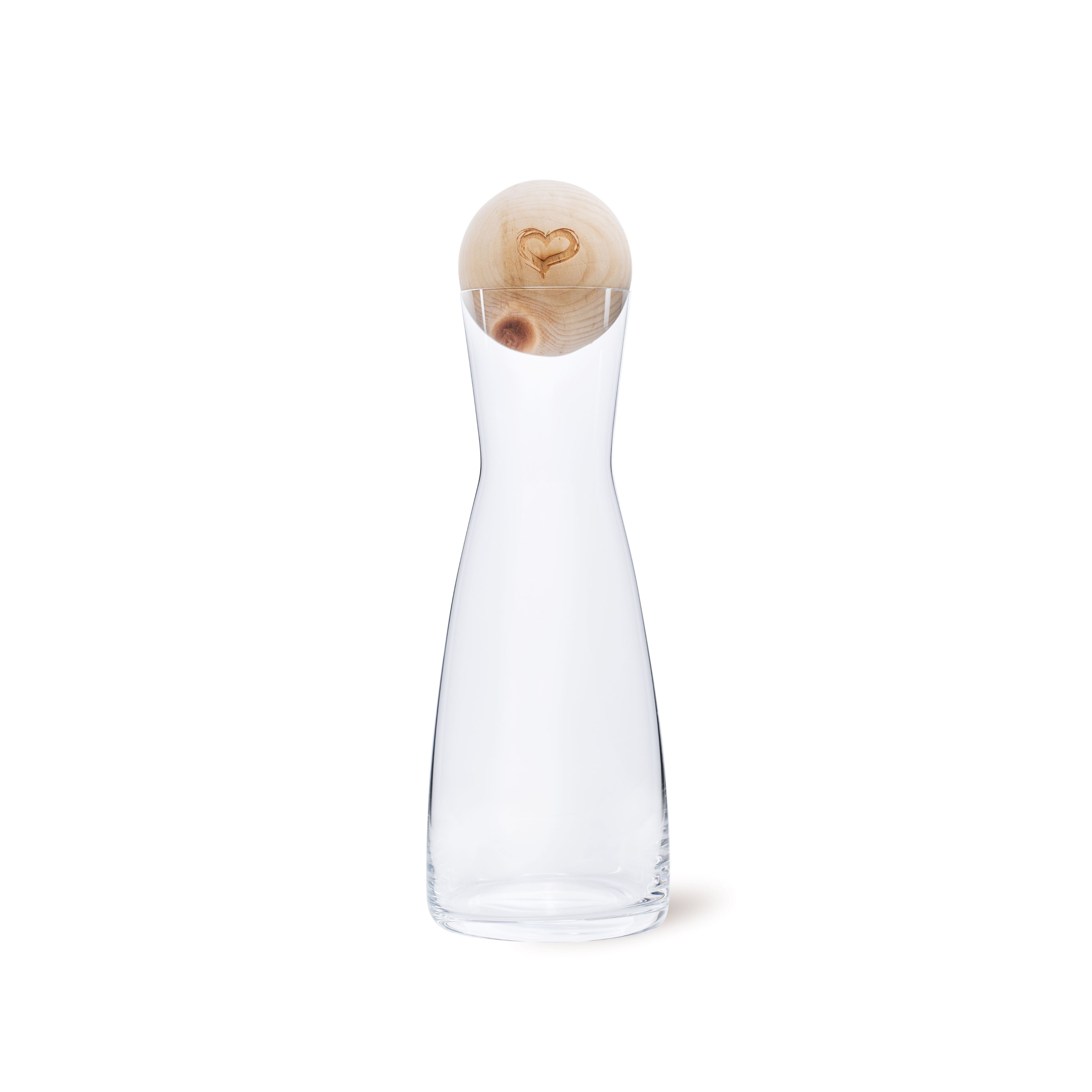 ZirbenKugel Set “Herz Edition” - inkl. 1 Liter Wasserharaffe