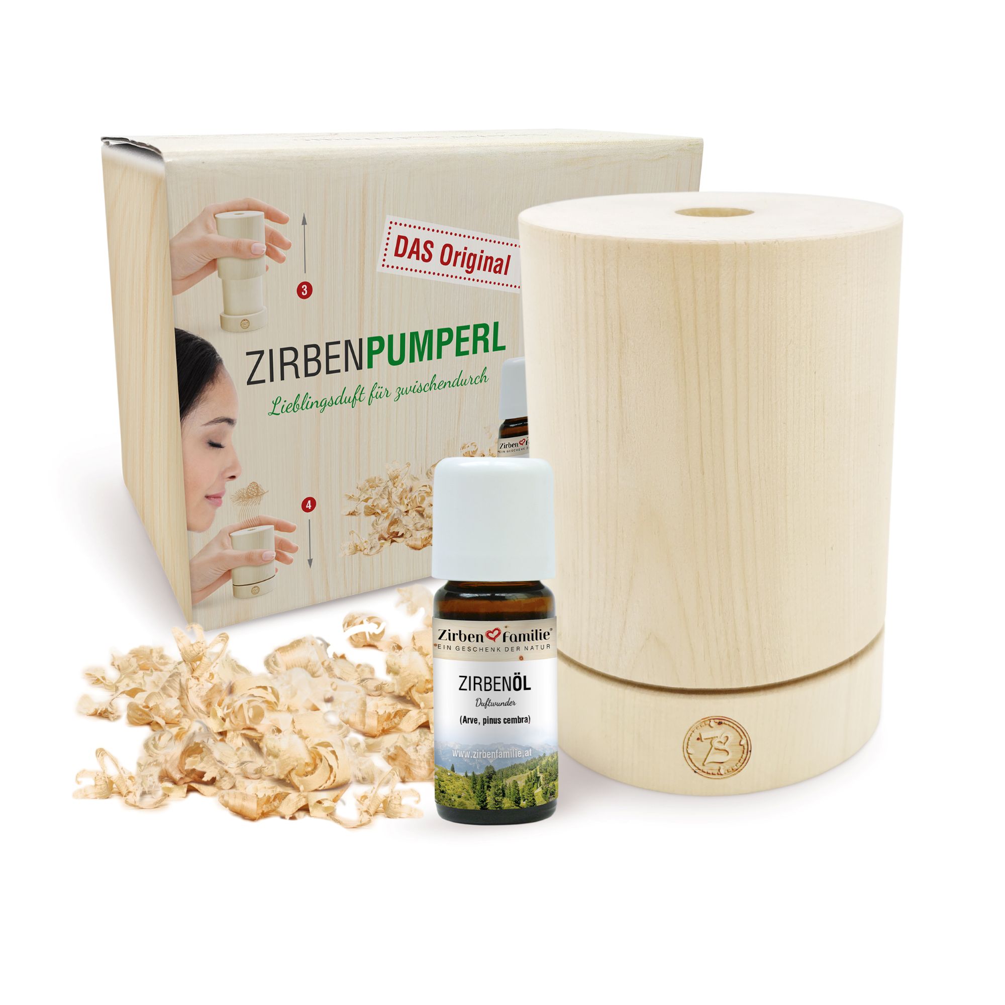 Original ZirbenPumperl - Zirbenduft zum Mitnehmen